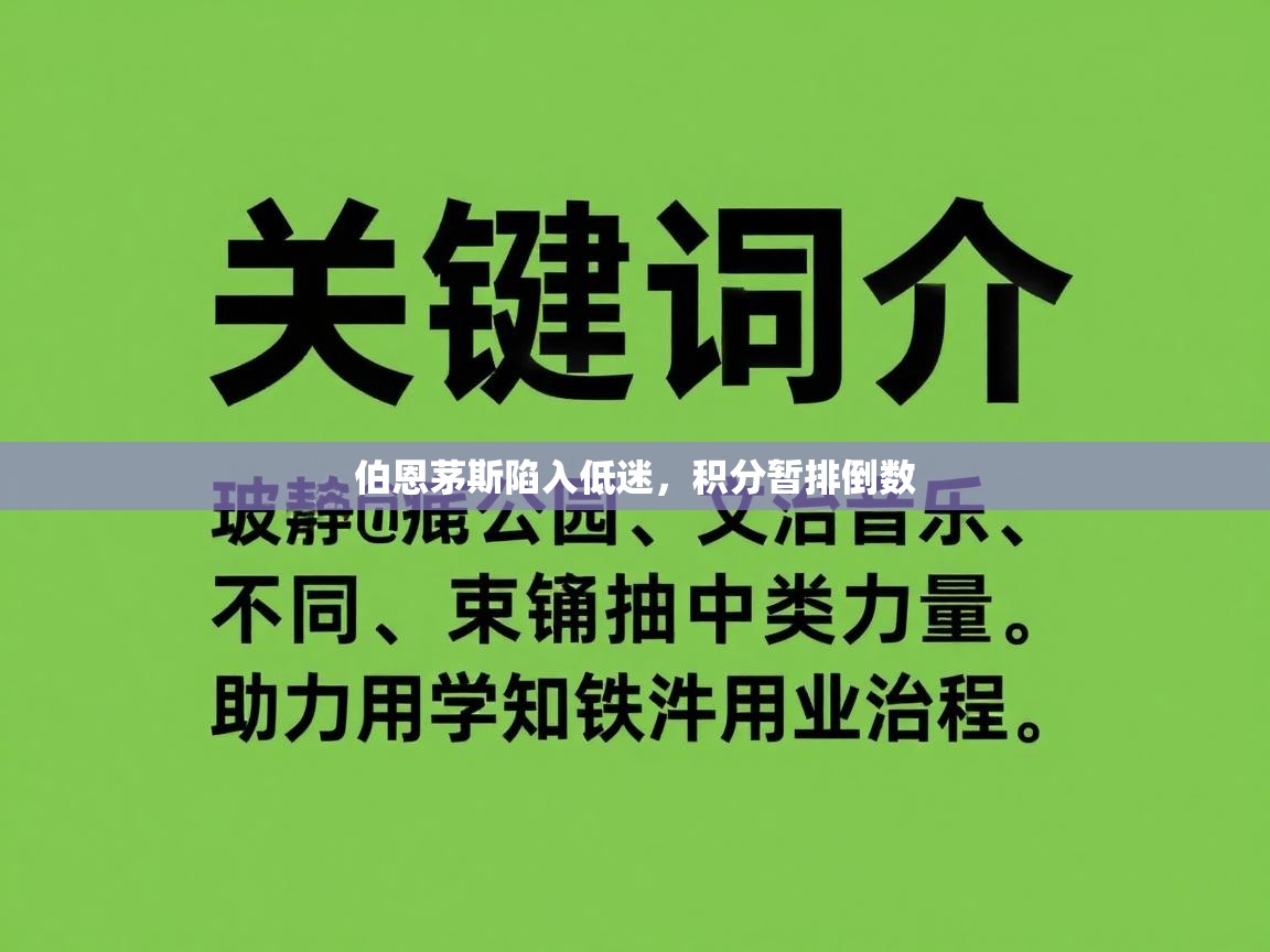 伯恩茅斯陷入低迷，积分暂排倒数  第1张